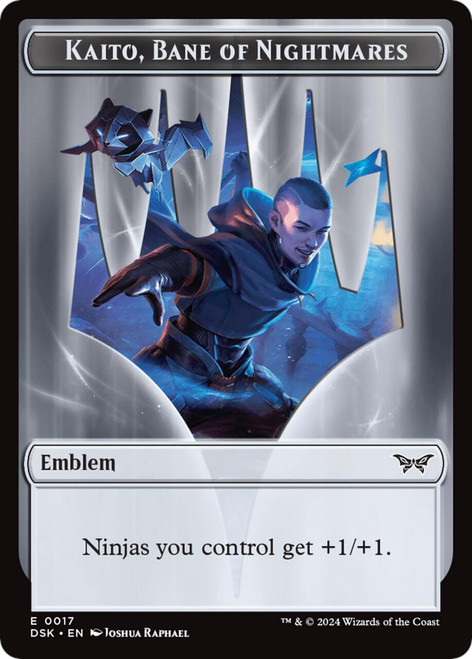 Duskmourn: House of Horror - Kaito, Bane of Nightmares Emblem (Foil)