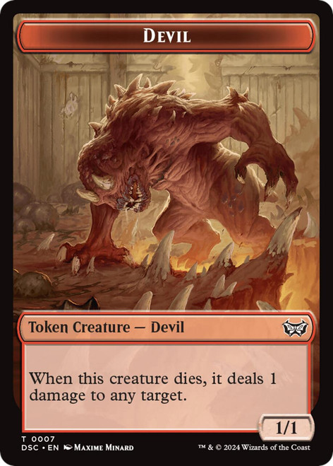 Duskmourn: House of Horror Commander - Devil Token