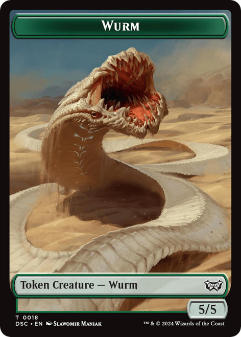 Duskmourn: House of Horror Commander - Wurm (#18) Token