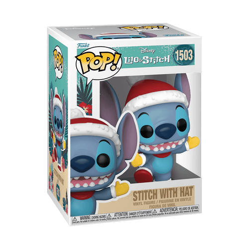 POP! Disney - Lilo & Stitch #1503 Holiday Stitch with Santa Hat