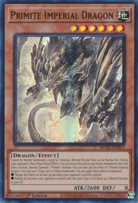 ROTA-EN013 Primite Imperial Dragon (Quarter Century Secret Rare)