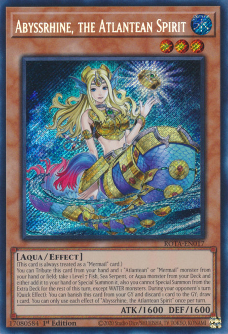 ROTA-EN017 Abyssrhine, the Atlantean Spirit (Quarter Century Secret Rare)