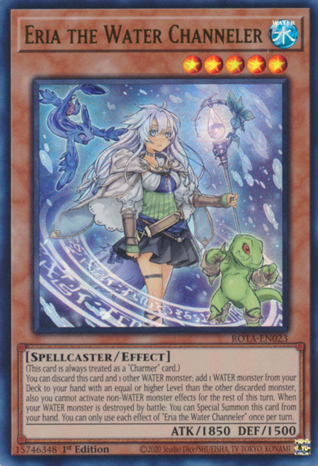 ROTA-EN023 Eria the Water Channeler (Quarter Century Secret Rare)