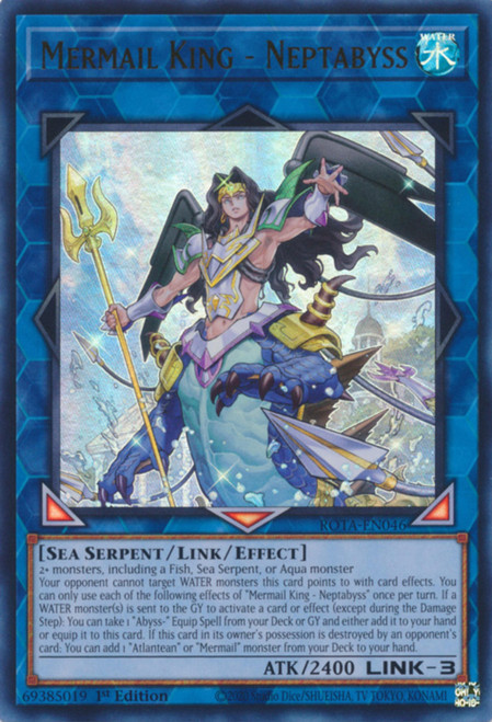 ROTA-EN046 Mermail King - Neptabyss (Quarter Century Secret Rare)