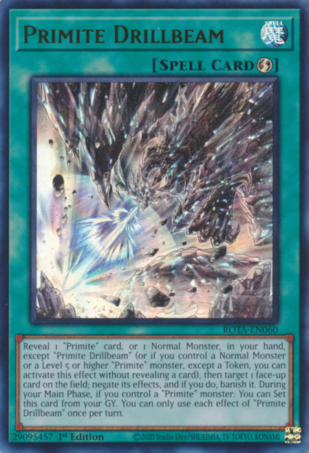 ROTA-EN060 Primite Drillbeam (Quarter Century Secret Rare)