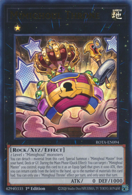 ROTA-EN094 Mimighoul Throne (Quarter Century Secret Rare)