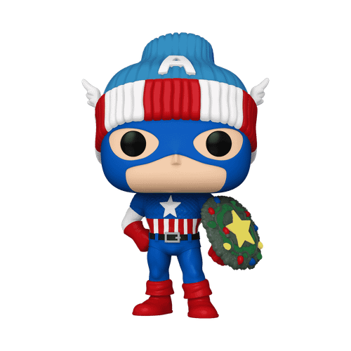 POP! Marvel - Holiday #1438 Captain America with Wreath Shield
