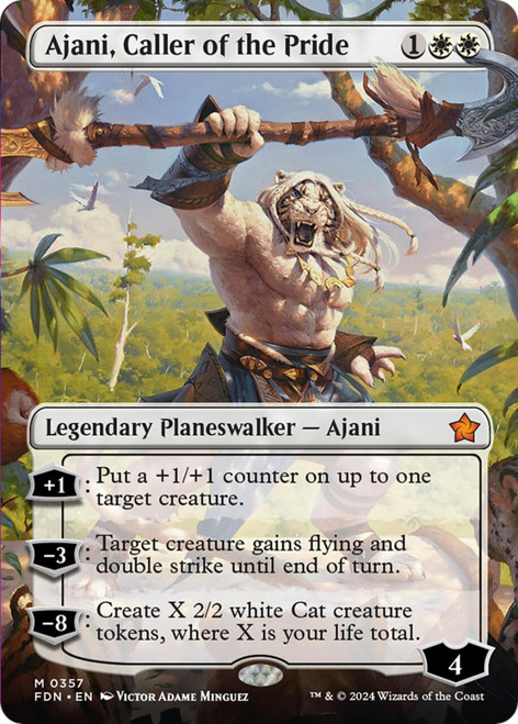 Ajani, Caller of the Pride (Borderless Art)