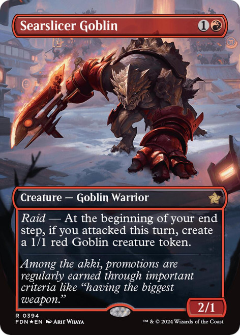 Searslicer Goblin (Borderless Mana Foil)