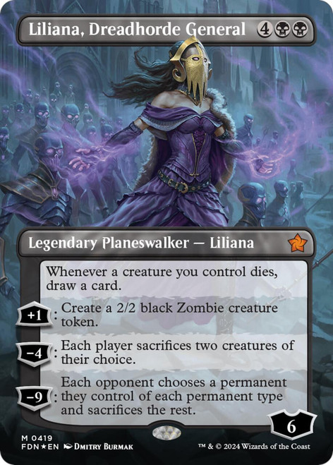Liliana, Dreadhorde General (Borderless Mana Foil)