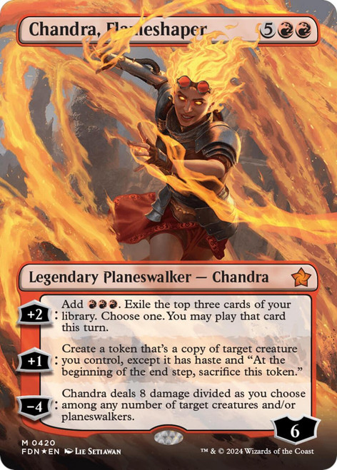 Chandra, Flameshaper (Borderless Mana Foil)