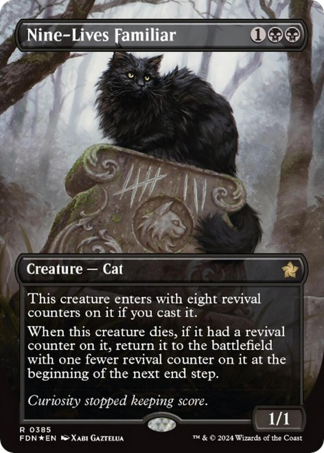 Nine-Lives Familiar (Borderless Mana Foil)