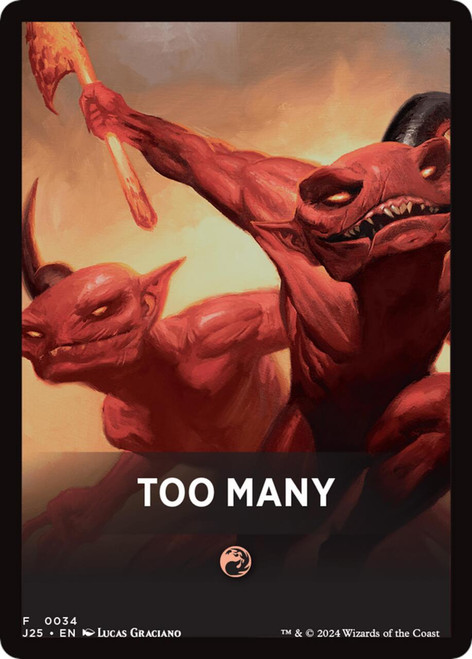 Too Many (Front Summary Card)