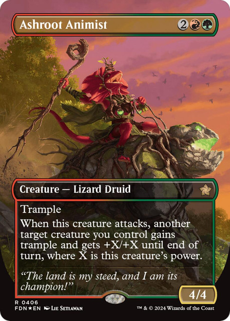 Ashroot Animist (Borderless Mana Foil)
