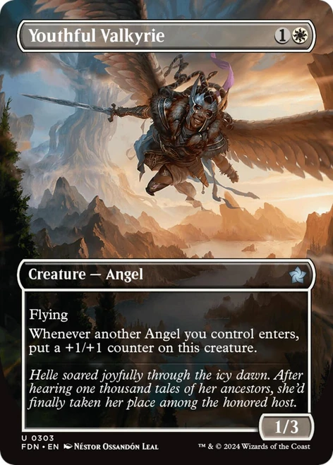 Youthful Valkyrie (Borderless Art)