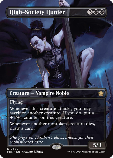 High-Society Hunter (Borderless Art)
