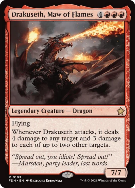 Drakuseth, Maw of Flames (Foil)