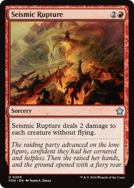 Seismic Rupture (Foil)