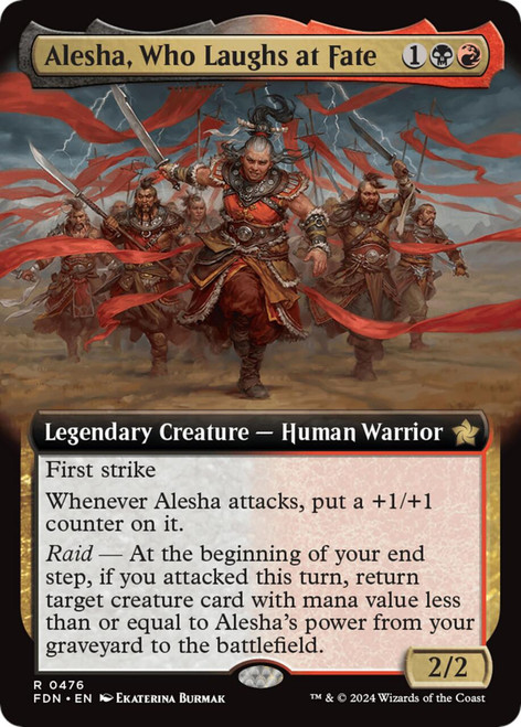 Alesha, Who Laughs at Fate (Extended Art Foil)