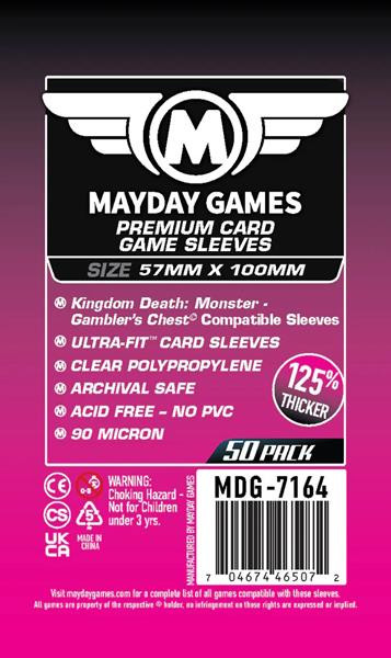 Mayday Clear Premium Card Sleeves 57mm x 100mm (50)
