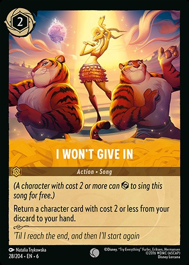 I Won't Give In (Foil)