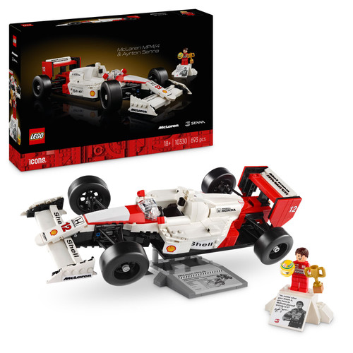 Icons McLaren MP4/4 & Ayrton Senna Set for Adults 10330