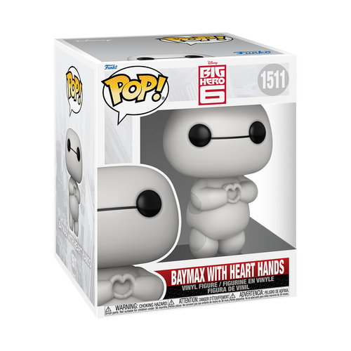 POP! Disney - Big Hero 6 #1511 Baymax with Heart Hands 6-Inch Super Sized