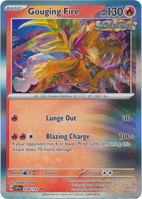 SV Surging Sparks 038/191 Gouging Fire (Holo)