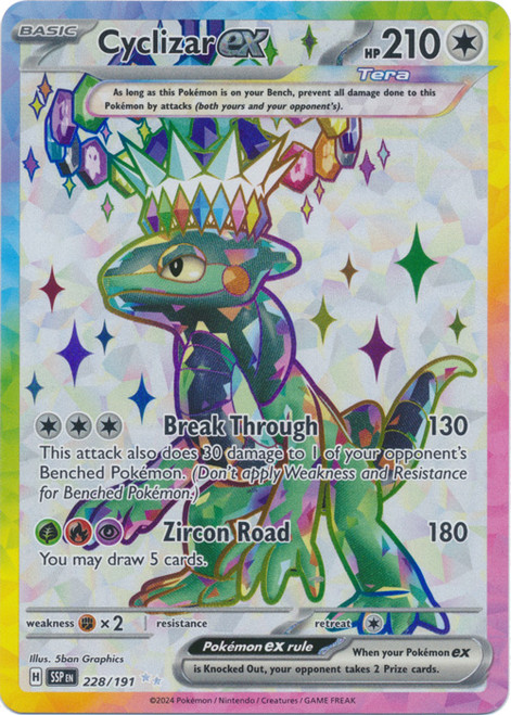 SV Surging Sparks 228/191 Cyclizar ex (Full Art)