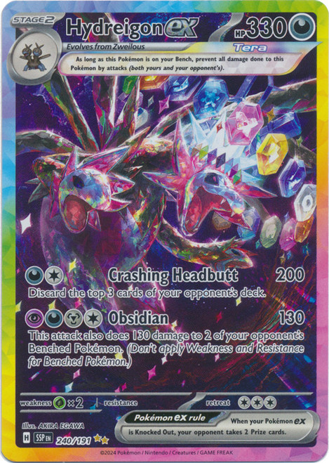 SV Surging Sparks 240/191 Hydreigon ex (Alternative Art, Full Art)