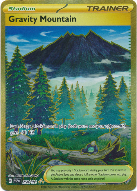 SV Surging Sparks 250/191 Gravity Mountain (Secret Rare)