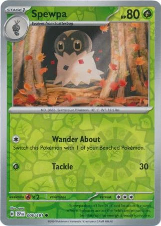 SV Surging Sparks 006/191 Spewpa (Reverse Holo)