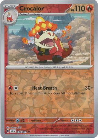 SV Surging Sparks 030/191 Crocalor (Reverse Holo)