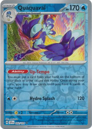 SV Surging Sparks 052/191 Quaquaval (Reverse Holo)