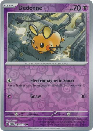 SV Surging Sparks 087/191 Dedenne (Reverse Holo)