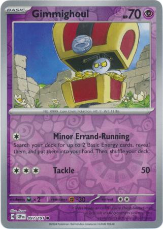 SV Surging Sparks 097/191 Gimmighoul (Reverse Holo)