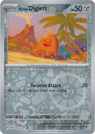 SV Surging Sparks 122/191 Alolan Diglett (Reverse Holo)