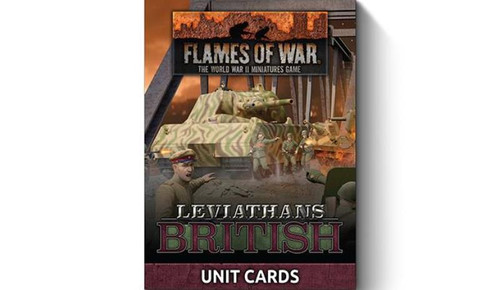 Flames of War - Late War Leviathans: British Unit Cards (34x Cards)
