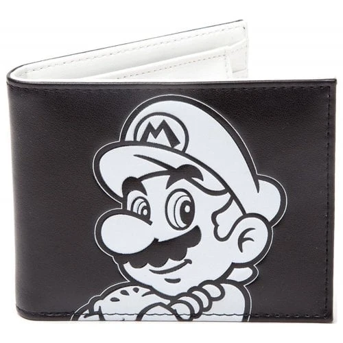 Nintendo: Super Mario Wallet Black & White