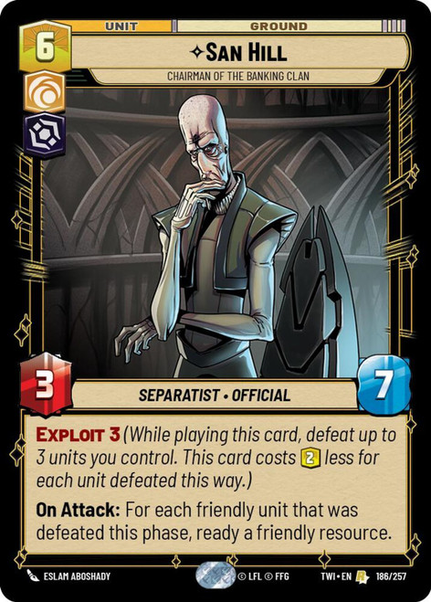 San Hill, Chairman of the Banking Clan