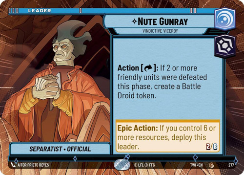 Nute Gunray, Vindictive Viceroy (Hyperspace Frame)
