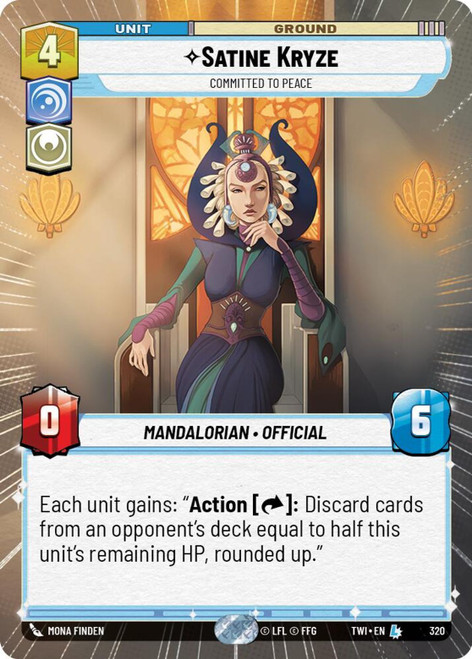 Satine Kryze, Committed to Peace (Hyperspace Frame)