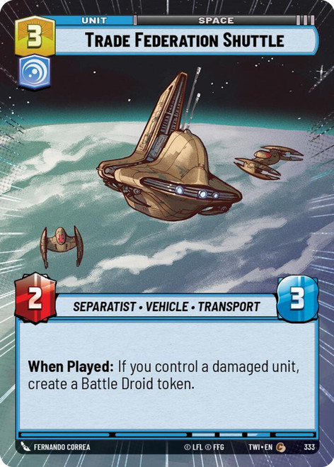 Trade Federation Shuttle (Hyperspace Frame)