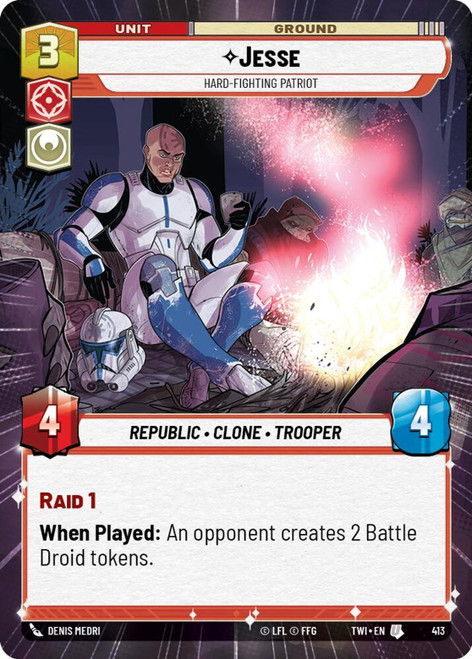 Jesse, Hard-Fighting Patriot (Hyperspace Frame)