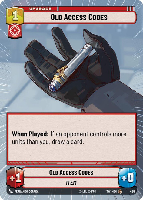 Old Access Codes (Hyperspace Frame)
