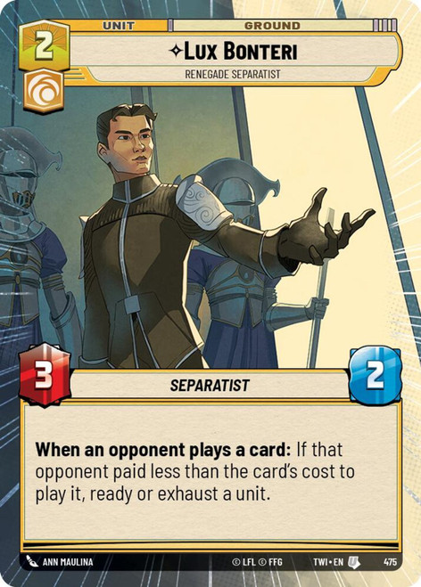 Lux Bonteri, Renegade Separatist (Hyperspace Frame)