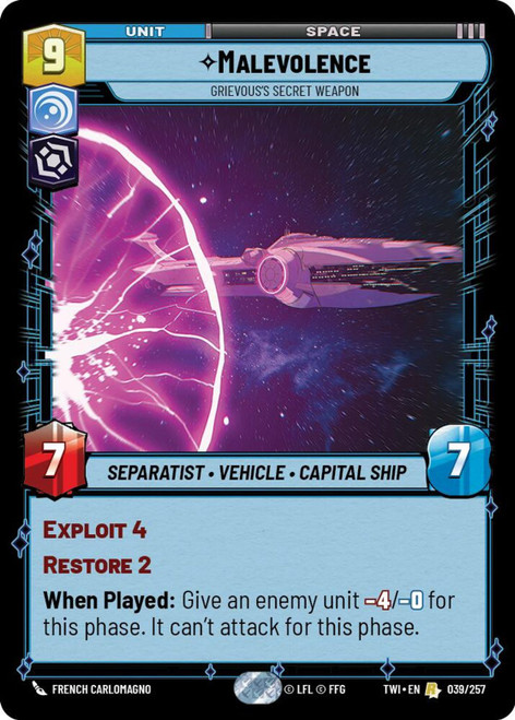 Malevolence, Grievous's Secret Weapon (Foil)