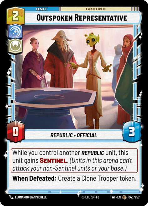 Outspoken Representative (Foil)