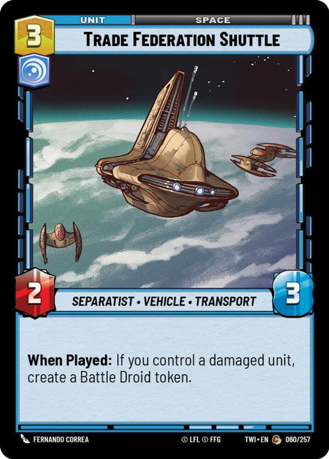 Trade Federation Shuttle (Foil)