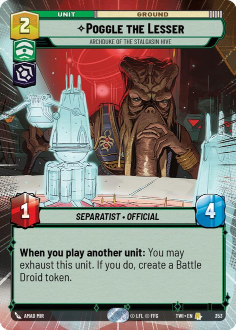 Poggle the Lesser, Archduke of the Stalgasin Hive (Hyperspace Foil)